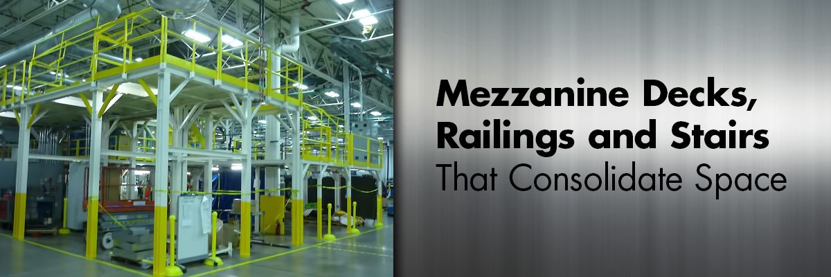 custom mezzanine decks railing stairs michigan